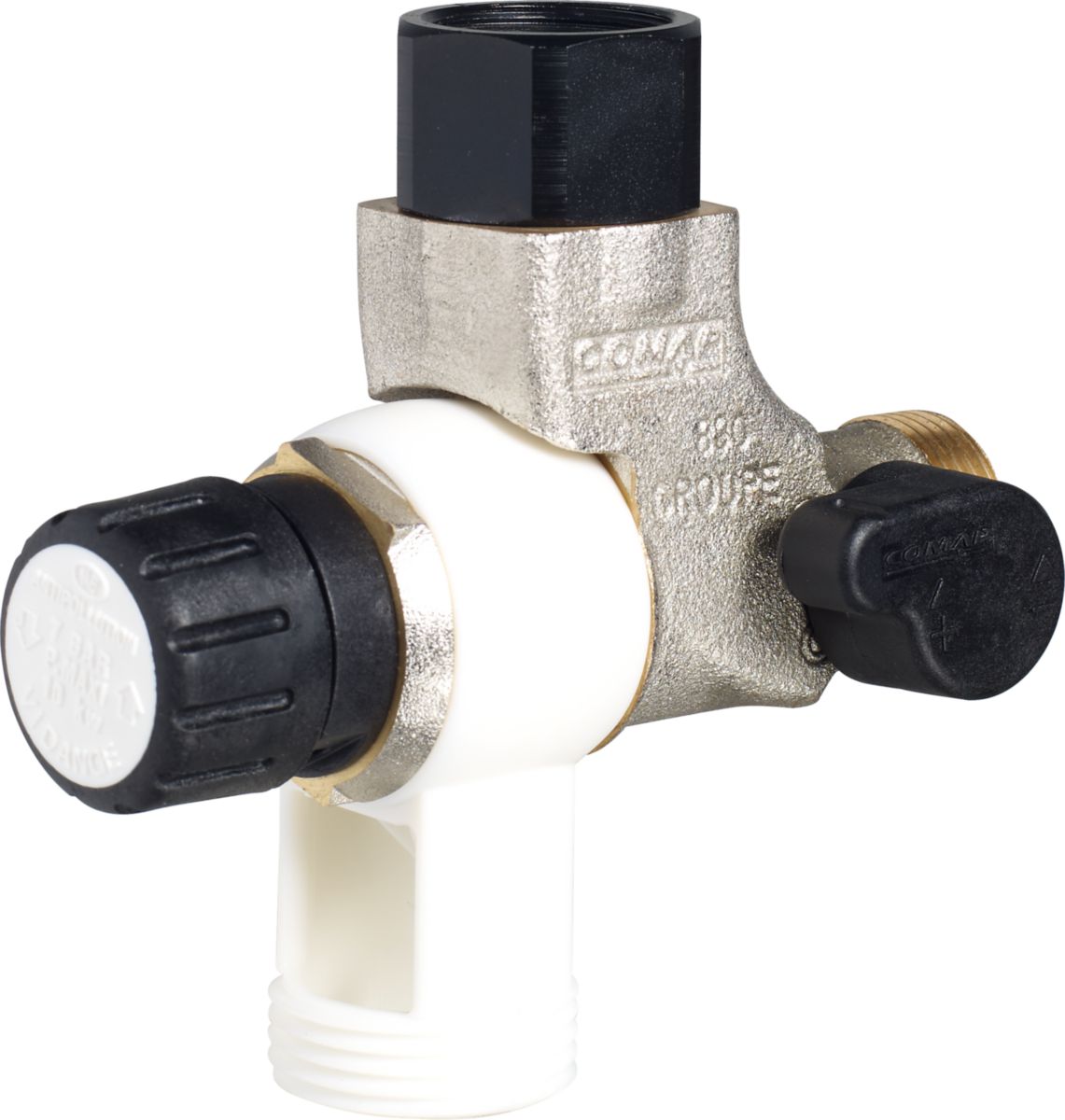 Groupe de sécurité vertical et horizontal REVERSO siège inox D20x27 réf 890506