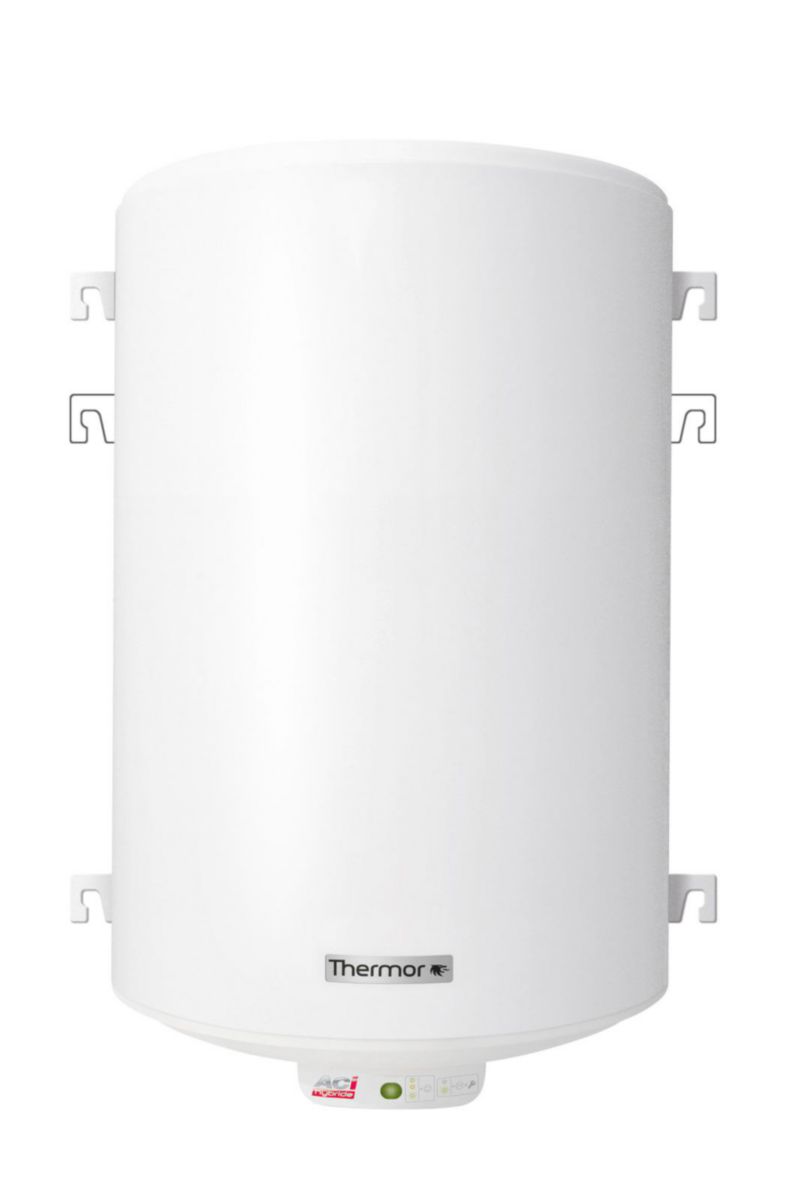 Chauffe-eau électrique THERMOR DURALIS 50L verti/mur étroit, mono, protection ACI anode titane anticorrosion, résist stéatite Réf. 241057