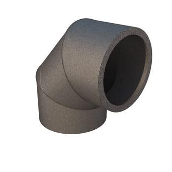 Coude 90° isolé Aerfoam diamètre 125mm. 188263