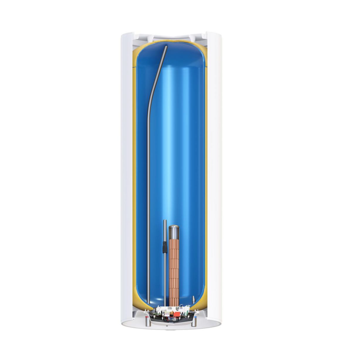 Chauffe-eau électrique Zénéo ACI Hybride vertical mural compact 100L monophasé Réf. 156211
