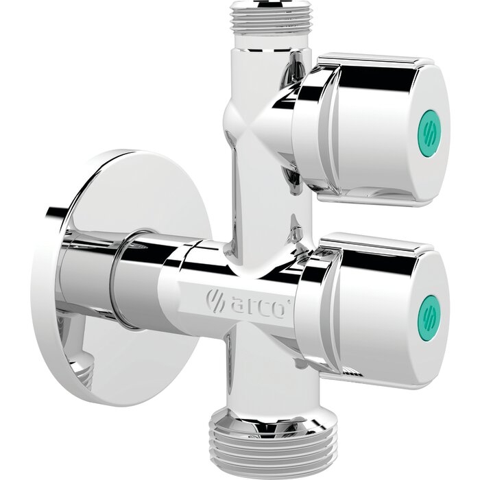 Robinet Mal Double 1/4T Male