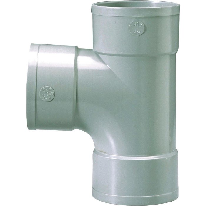 Te Droit Pvc 87°30 Ff 100